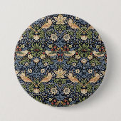 William Morris Strawberry Thief Button (Vorderseite)