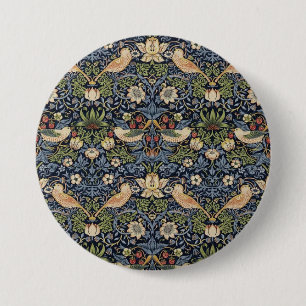 William Morris Strawberry Thief Button