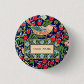 William Morris Strawberry Thief Button (Vorderseite)