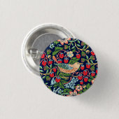 William Morris Strawberry Thief Button (Vorne & Hinten)