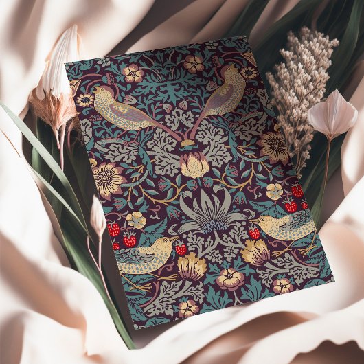 William Morris Strawberry Thief Card Karte