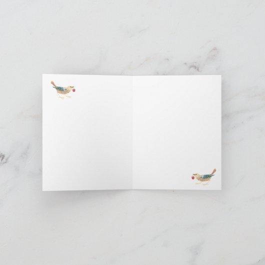 William Morris Strawberry Thief Card Karte (Innenseite)