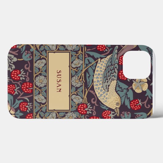 William Morris Strawberry Thief Case-Mate iPhone C Hülle (Rückseite (Horizontal))