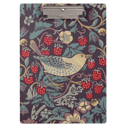 William Morris Strawberry Thief Clipboard Klemmbrett (Vorderseite)
