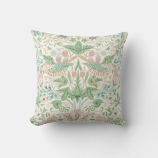 William Morris Strawberry Thief Cochineal Weide Kissen