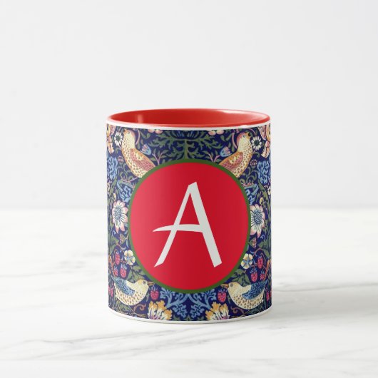 William Morris STRAWBERRY THIEF CUSTOM INITIALE TA Tasse (Zentrum)