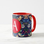 William Morris STRAWBERRY THIEF CUSTOM INITIALE TA Tasse (VorderseiteRechts)