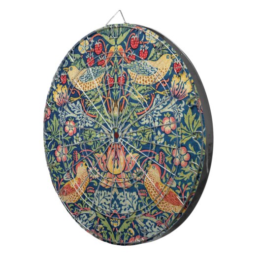 William Morris - Strawberry Thief Dartscheibe (Vorderseite rechts)