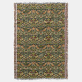 William Morris: Strawberry Thief Decke (Vorderseite Vertikal)