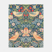 William Morris Strawberry Thief Design Fleecedecke (Vorderseite)