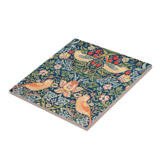 William Morris Strawberry Thief Design Fliese (Seite)