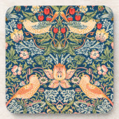 William Morris Strawberry Thief Design Getränkeuntersetzer (Vorderseite)
