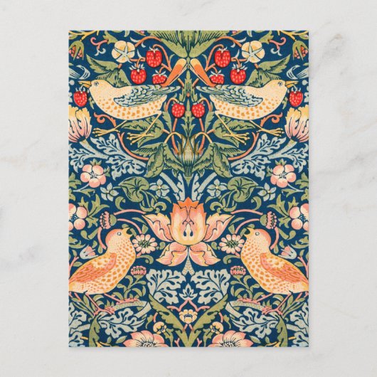 William Morris Strawberry Thief Design Postkarte (Vorderseite)