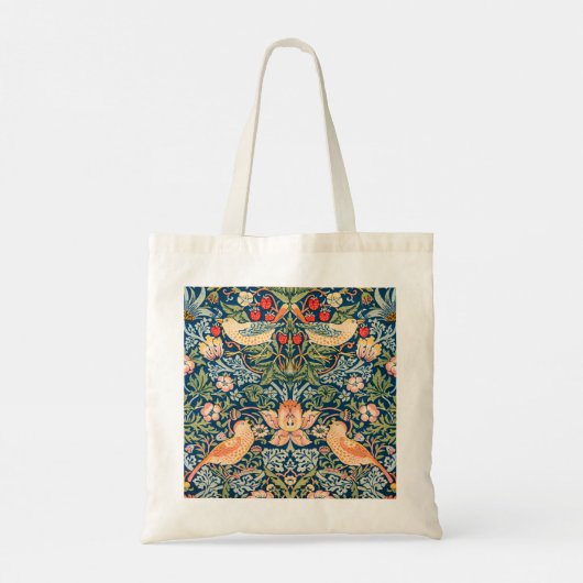 William Morris Strawberry Thief Design Tragetasche (Rückseite)