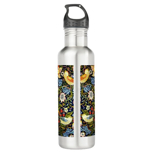 William Morris, Strawberry Thief, Edelstahlflasche (Rückseite)