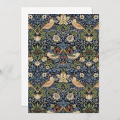 William Morris Strawberry Thief Einladung (Vorne/Hinten)