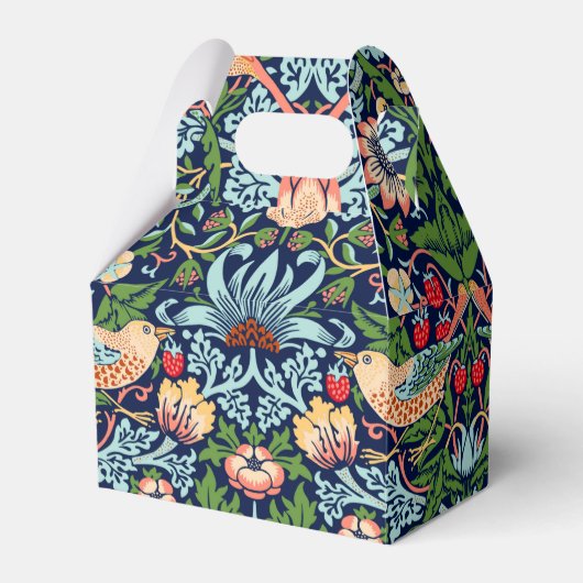 William Morris Strawberry Thief Favor Box Geschenkschachtel (Vorderseite)