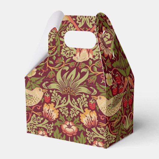 William Morris Strawberry Thief Favor Box Geschenkschachtel (Vorderseite)