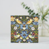 William Morris, Strawberry Thief, Feiertagskarte (Stehend Vorderseite)