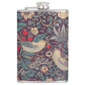 William Morris Strawberry Thief Flask Flachmann (Vorderseite)