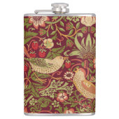William Morris Strawberry Thief Flask Flachmann (Vorderseite)