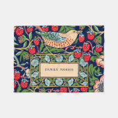 William Morris Strawberry Thief Fleece Blanket (Vorderseite (Horizontal))