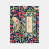 William Morris Strawberry Thief Fleece Blanket (Vorderseite)