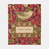 William Morris Strawberry Thief Fleece Blanket (Vorderseite)