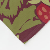 William Morris Strawberry Thief Fleece Blanket (Ecke)