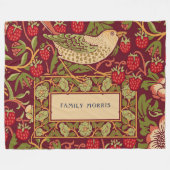 William Morris Strawberry Thief Fleece Blanket (Vorderseite (Horizontal))