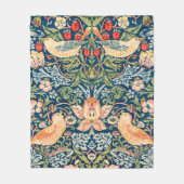 William Morris Strawberry Thief Fleece Blanket (Vorderseite)