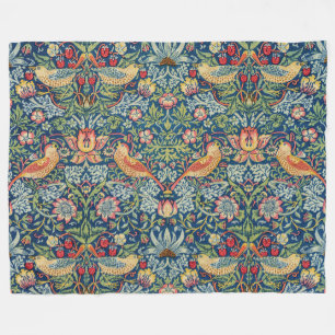 William Morris - Strawberry Thief Fleecedecke