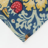 William Morris - Strawberry Thief Fleecedecke (Ecke)