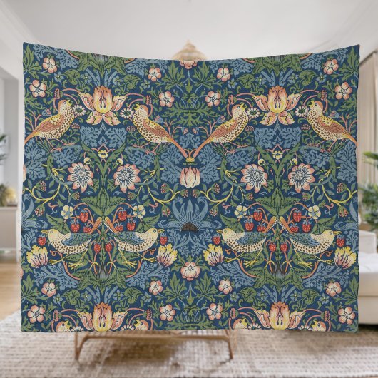 William Morris Strawberry Thief Fleecedecke