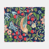 William Morris Strawberry Thief Fleecedecke (Vorderseite (Horizontal))