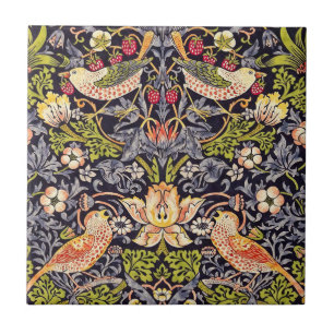 William Morris Strawberry Thief Floral Art Nouveau Fliese