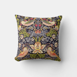 William Morris Strawberry Thief Floral Art Nouveau Kissen