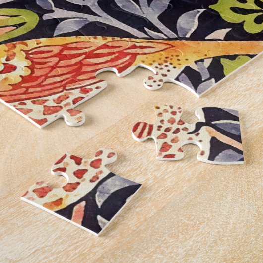 William Morris Strawberry Thief Floral Art Nouveau Puzzle (Seite)