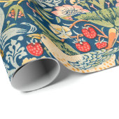 William Morris Strawberry Thief Floral Pattern Geschenkpapier (Rolleneckpunkt)