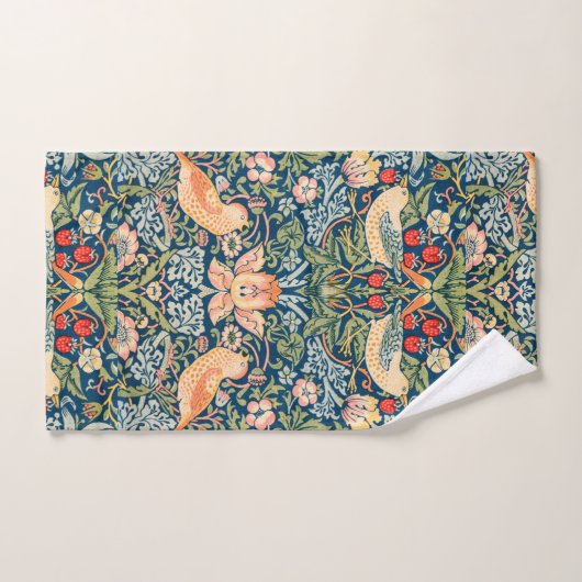 William Morris Strawberry Thief Floral Pattern Handtuch (Handtuch)