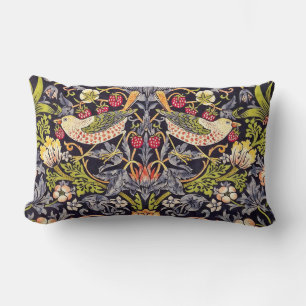 William Morris Strawberry Thief Florale Kunst Neuz Lendenkissen