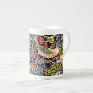 William Morris Strawberry Thief Florale Kunst Neuz Porzellantasse