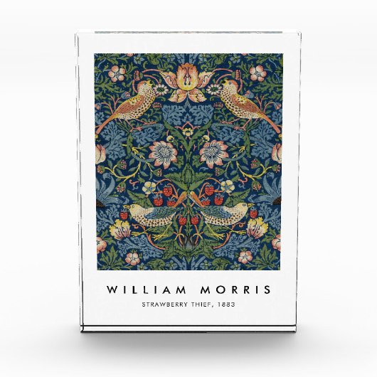 William Morris Strawberry Thief Fotoblock (Vorderseite)