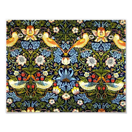 William Morris, Strawberry Thief, Fotodruck (Vorne)