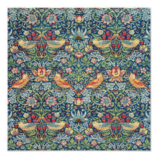 William Morris - Strawberry Thief Fotodruck (Vorne)