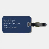 William Morris - Strawberry Thief Gepäckanhänger (Rückseite horizontal)