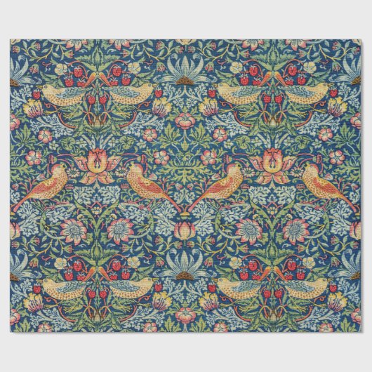 William Morris - Strawberry Thief Geschenkpapier (Flach)