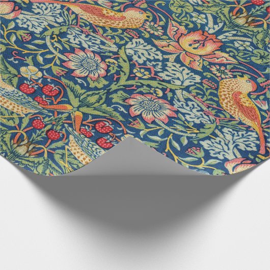 William Morris - Strawberry Thief Geschenkpapier (Ecke)