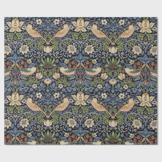 William Morris Strawberry Thief Geschenkpapier (Flach)