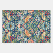 William Morris, Strawberry Thief Geschenkpapier Set (Vorderseite 3)